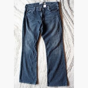 GAP Curvy Low Rise Dark Blue Bootcut Jeans Size 16
